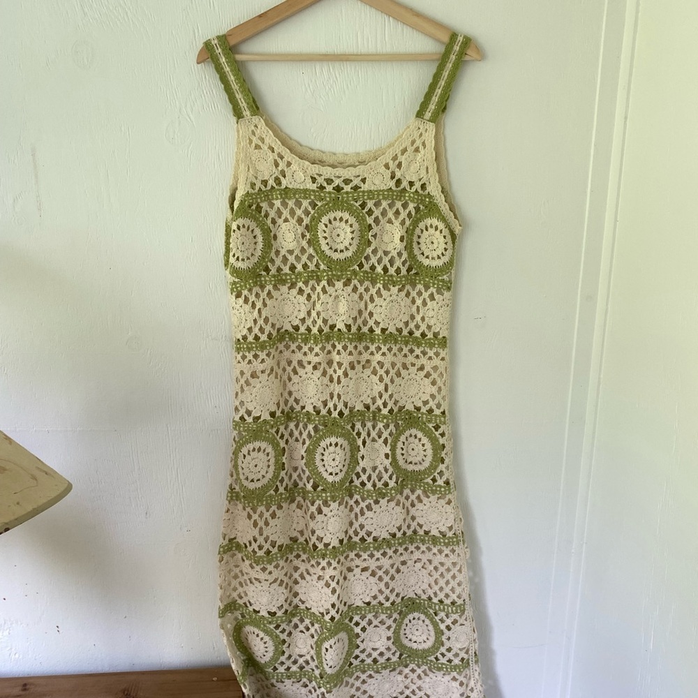 Crochet midi dress